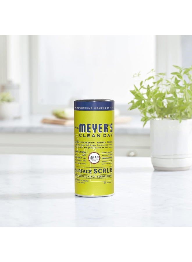 Mrs. Meyer's Multi-Surface Scrub, Non-Scratch Powder Cleaner, Removes Grime on Kitchen and Bathroom Surfaces, Lemon Verbena, 11 oz - Image 5